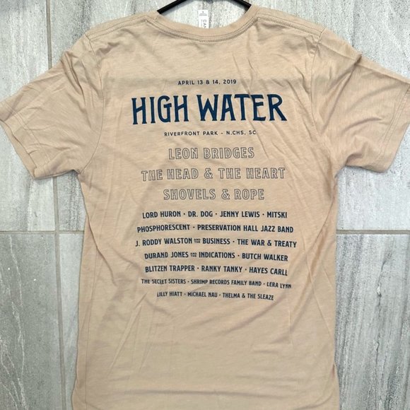 Bella Canvas Tops - Rare High Water Music Festival 2019 Bands Lineup Vintage Unisex T-Shirt 🤘